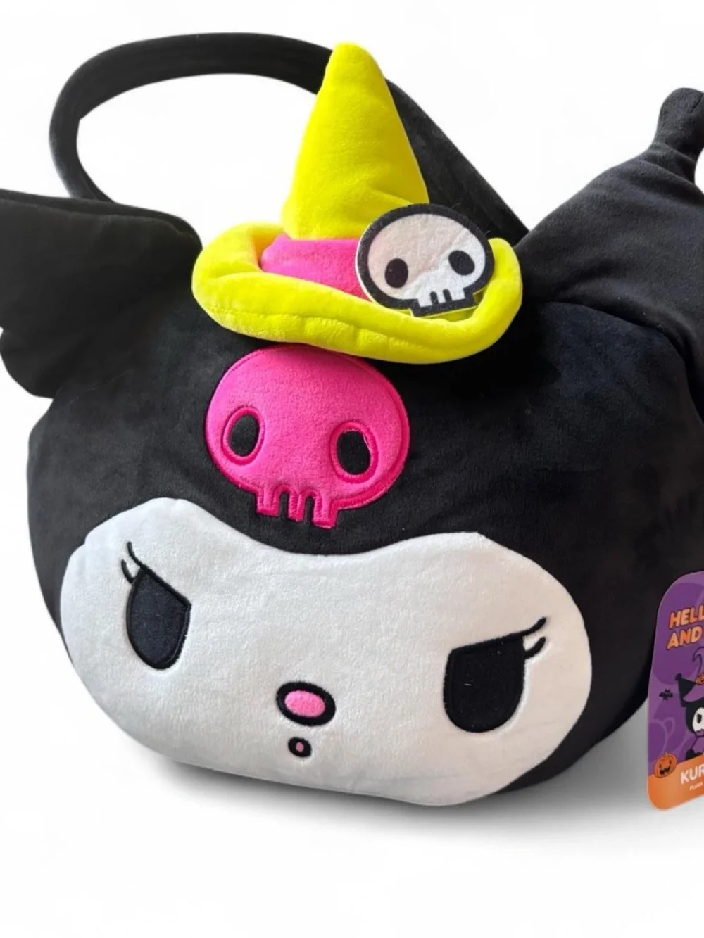 Kuromi Plush Halloween Treat Bag in Black